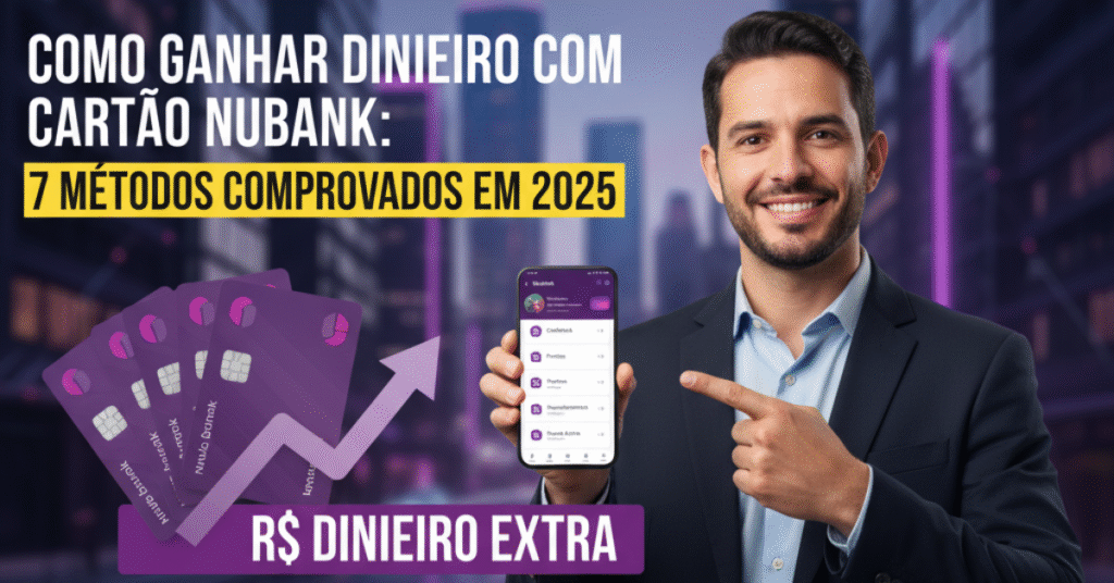 Como Ganhar Dinheiro com Cartão Nubank: 7 Métodos Comprovados em 2025